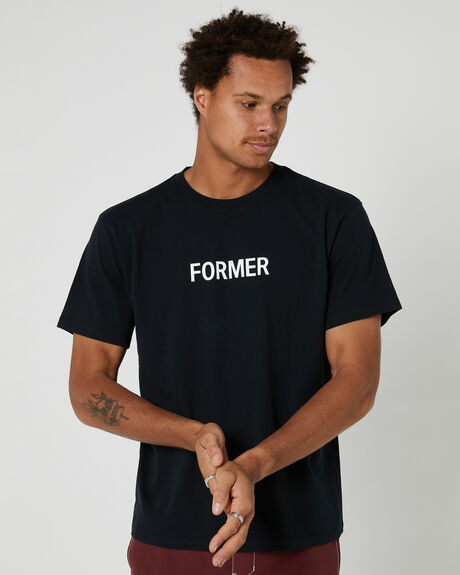 BLACK MENS CLOTHING FORMER T-SHIRTS + SINGLETS - FTE-23101BLK