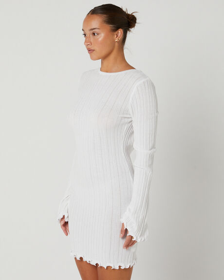 WHITE WOMENS CLOTHING SNDYS DRESSES - SFD736M-WHT