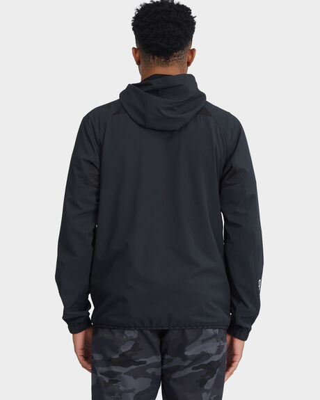 BLACK MENS CLOTHING RVCA JACKETS - AVYJK00123-BLK