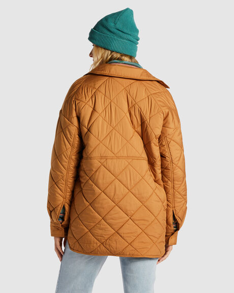 CARAMEL WOMENS CLOTHING BILLABONG JACKETS - ABJJK00187-CML