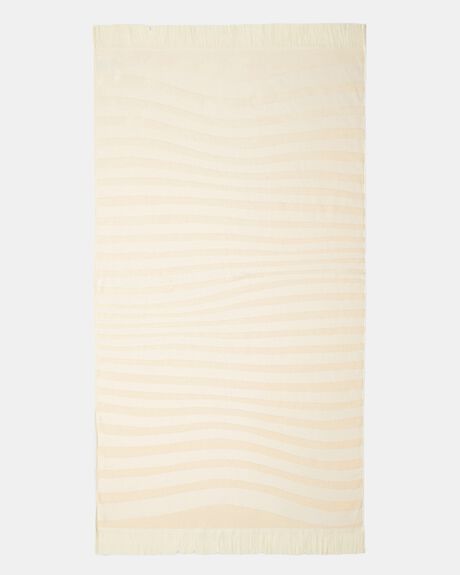 WHITE WOMENS ACCESSORIES THE BEACH PEOPLE TOWELS - TB.T104.14.R