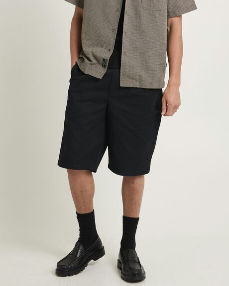 BLACK MENS CLOTHING SPENCER PROJECT SHORTS - SPMS25229-BLK-28