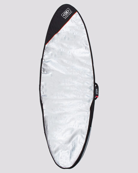 BLACK RED BOARDSPORTS SURF OCEAN AND EARTH BOARDCOVERS - SCFB33BLKRE