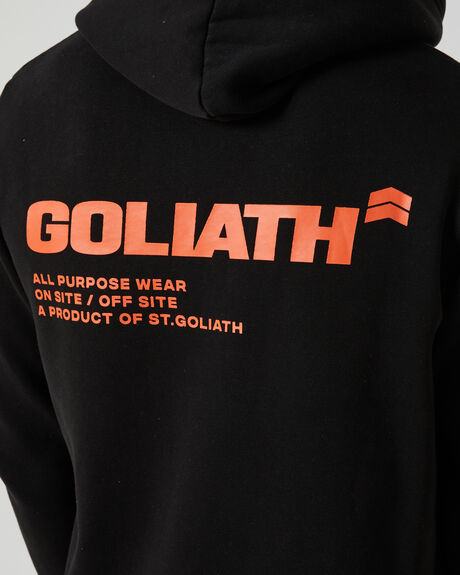 WASHED BLACK MENS CLOTHING ST GOLIATH HOODIES - 43W0008.WBLK