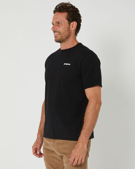 BLACK MENS CLOTHING PATAGONIA GRAPHIC TEES - 38504BLK