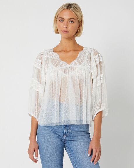 OPTIC WHITE WOMENS CLOTHING FREE PEOPLE TOPS - OB16660391100