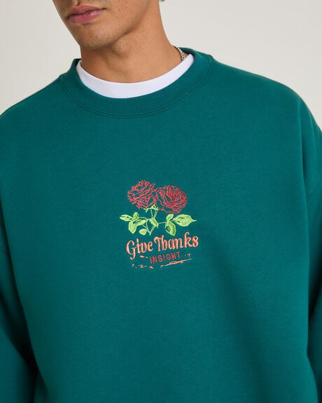 BLUE MENS CLOTHING INSIGHT JUMPERS - INMW25900-GRN-S