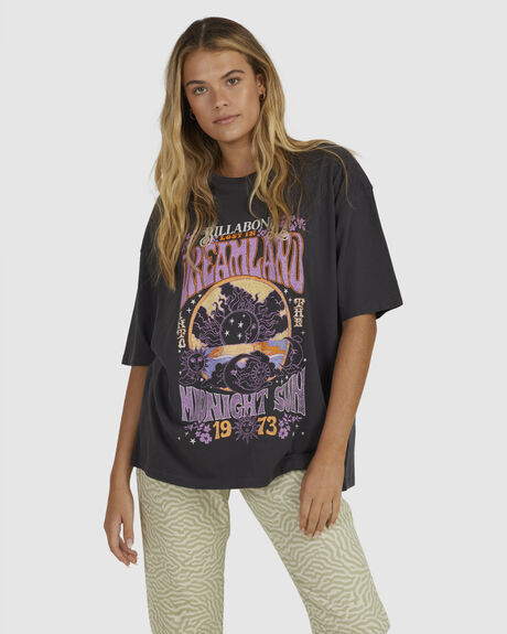 OFF BLACK WOMENS CLOTHING BILLABONG TEES - UBJZT00273-OFB