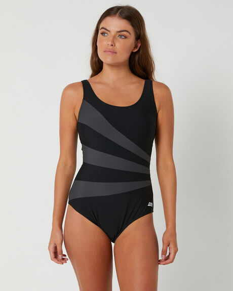 BLACK WOMENS SWIMWEAR ZOGGS ONE PIECES - 1204190BLK