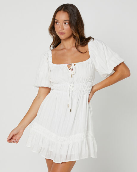 WHITE WOMENS CLOTHING MINKPINK DRESSES - IS2204468WHI