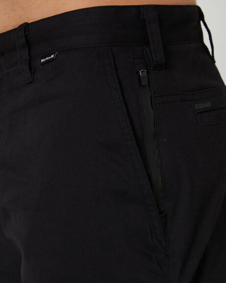 BLACK MENS CLOTHING HURLEY PANTS - MPTAU24DWK-BLK
