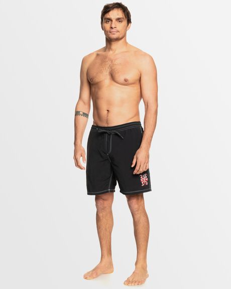 BLACK MENS CLOTHING QUIKSILVER BOARDSHORTS - AQYJV03185-KVJ0