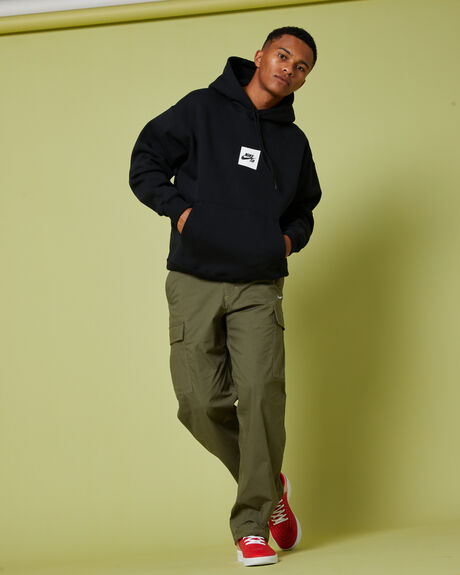 BLACK MENS CLOTHING NIKE HOODIES - DV8839-010