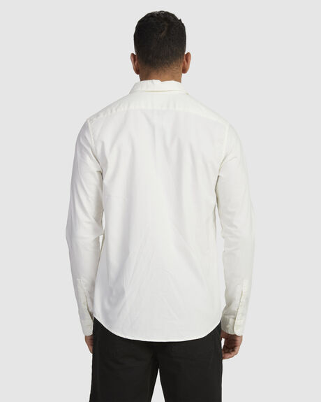 WHITE MENS CLOTHING RVCA SHIRTS - M551VRTD-WHT
