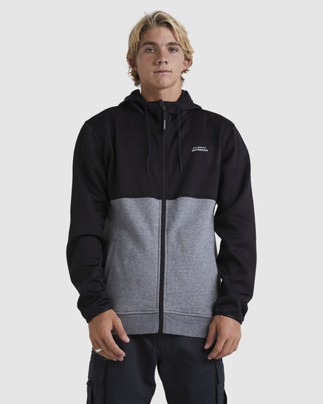 BLACK MENS CLOTHING QUIKSILVER HOODIES - UQMFT03035-KVJ0