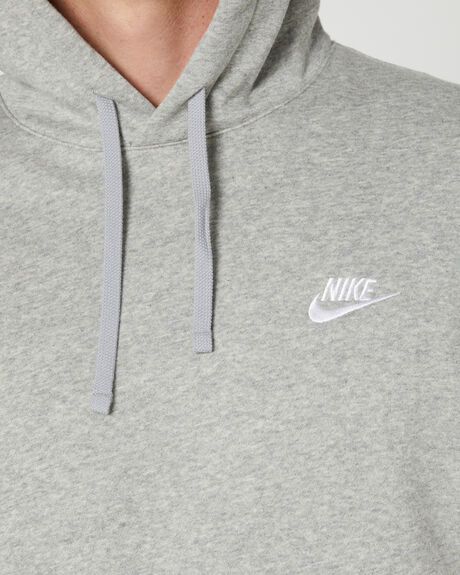GREY HEATHER MENS CLOTHING NIKE HOODIES - BV2654-063