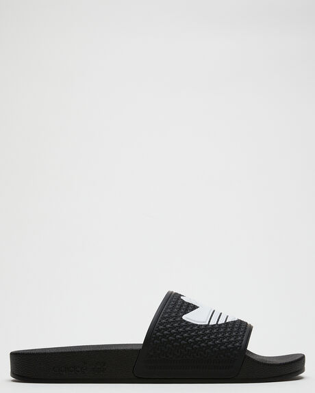BLACK MENS FOOTWEAR ADIDAS SLIDES - FY6849