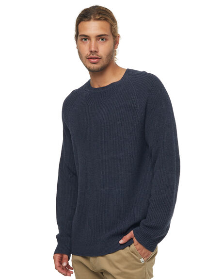 BLUE NIGHTS HEATHER MENS CLOTHING QUIKSILVER KNITS + CARDIGANS - EQYSW03208BSTH