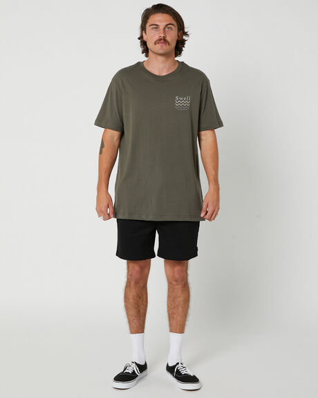 OLIVE MENS CLOTHING SWELL T-SHIRTS + SINGLETS - SWMS23228GRN