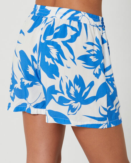 BLUE FLORAL WOMENS CLOTHING MINKPINK SHORTS - IS2302438-BLUE