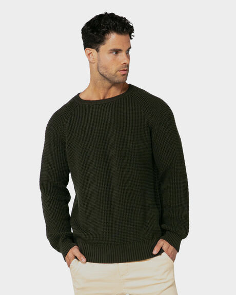 KHAKI MENS CLOTHING ONEBYONE KNITS + CARDIGANS - OBO-991-S