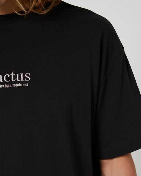 BLACK MENS CLOTHING DEPACTUS T-SHIRTS + SINGLETS - DEMS23209BLK