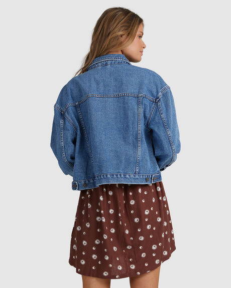 INDIGO WOMENS CLOTHING RVCA JACKETS - UVJJK00114-IND