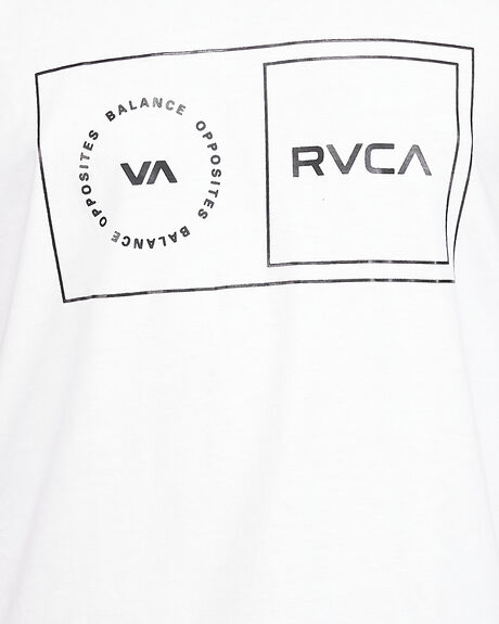 WHITE MENS CLOTHING RVCA SINGLETS + TANKS - RV-R307003-WHT