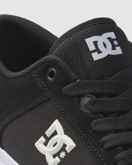 BLACK WHITE MENS FOOTWEAR DC SHOES SNEAKERS - ADYS300763-BKW