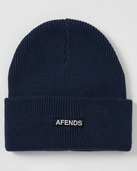 NAVY SNOW ACCESSORIES AFENDS BEANIES - A230603-NVY