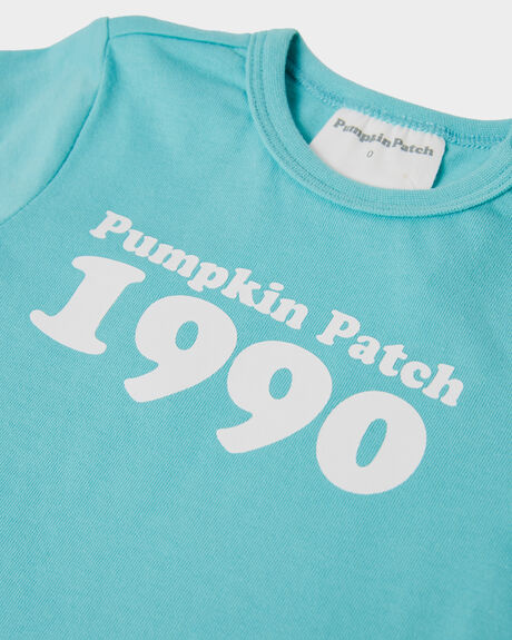 TEAL KIDS BABY PUMPKIN PATCH CLOTHING - 20B7001TTEAL