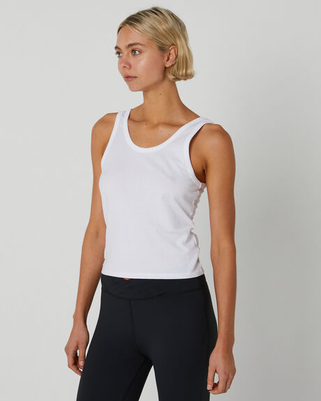 OPTICAL WHITE WOMENS CLOTHING RIP CURL T-SHIRTS + SINGLETS - 07HWTE3262