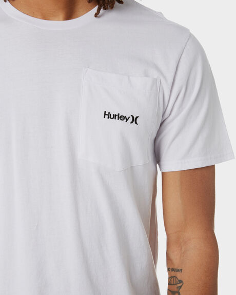 WHITE MENS CLOTHING HURLEY GRAPHIC TEES - HATS2060H100