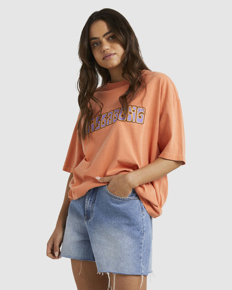 NECTARINE WOMENS CLOTHING BILLABONG T-SHIRTS + SINGLETS - UBJZT00307-NZK0