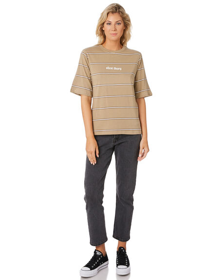 STRIPE TWO WOMENS CLOTHING SILENT THEORY TEES - 6033046STRT