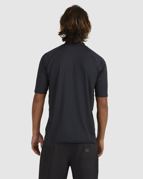 BLACK SURF MENS BILLABONG RASHVESTS - UBYWR00122-BLK