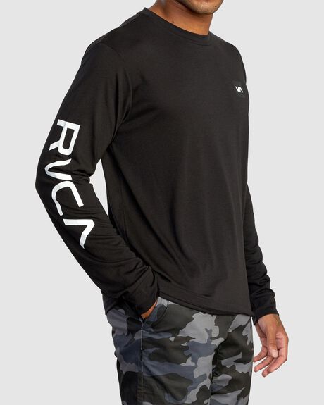BLACK MENS CLOTHING RVCA SPORTSWEAR - AVYZT01367-BLK