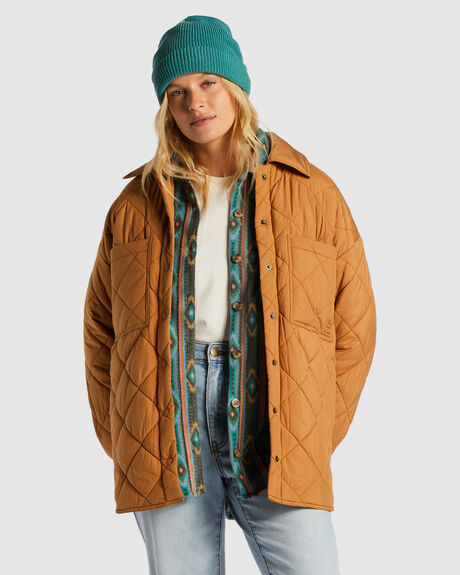 CARAMEL WOMENS CLOTHING BILLABONG JACKETS - ABJJK00187-CML