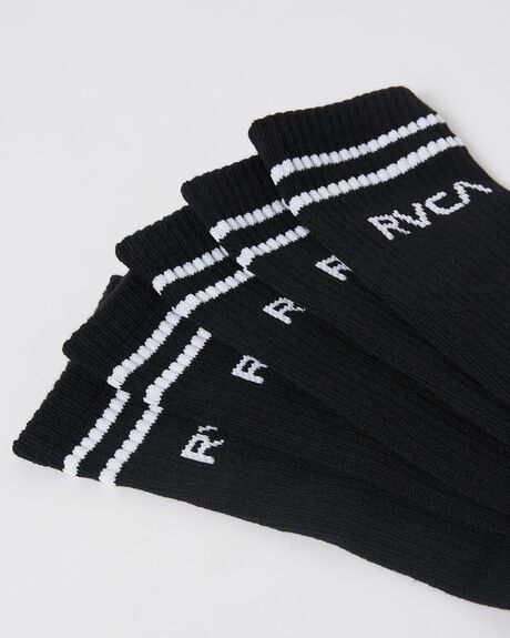 BLACK MENS ACCESSORIES RVCA SOCKS + UNDERWEAR - UVYAA00110BLK
