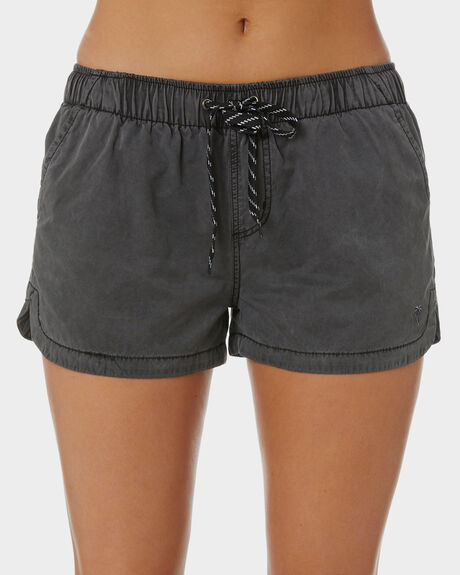 BLACK WOMENS CLOTHING SWELL SHORTS - S8189231BLK