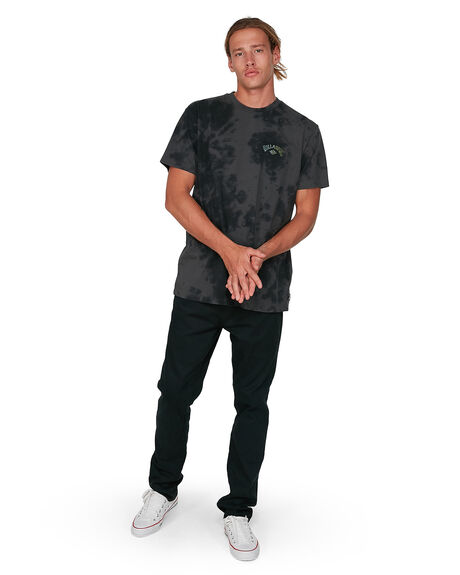 BLACK MENS CLOTHING BILLABONG GRAPHIC TEES - BB-9504005-BLK