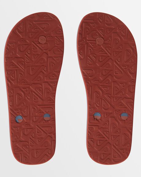 GREY 5 MENS FOOTWEAR QUIKSILVER SLIDES + THONGS - AQYL101326-SYJ5