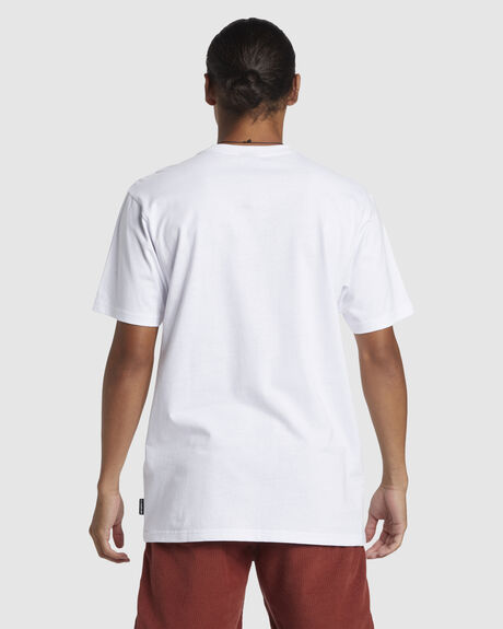 WHITE MENS CLOTHING QUIKSILVER T-SHIRTS + SINGLETS - AQYZT09600-WBB0