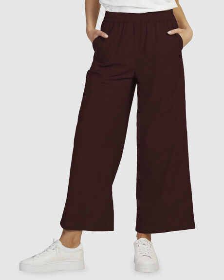 BITTER CHOCOLATE WOMENS CLOTHING ROXY PANTS - URJNP03060-RSY0