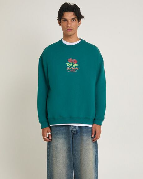 BLUE MENS CLOTHING INSIGHT JUMPERS - INMW25900-GRN-S