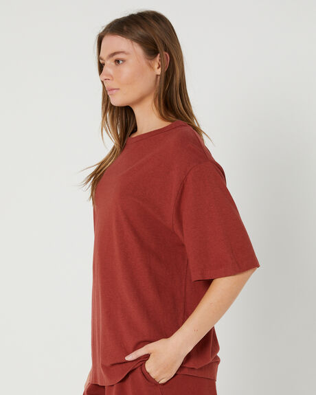 BURNT HENNA WOMENS CLOTHING THRILLS T-SHIRTS + SINGLETS - WTS22-102H