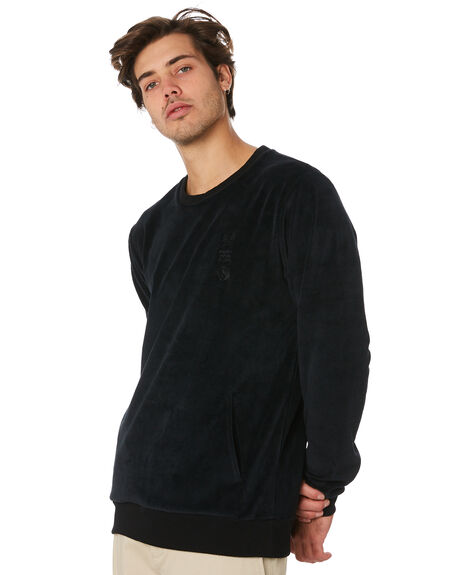 BLACK MENS CLOTHING TOWN AND COUNTRY JUMPERS - TFT315BLK