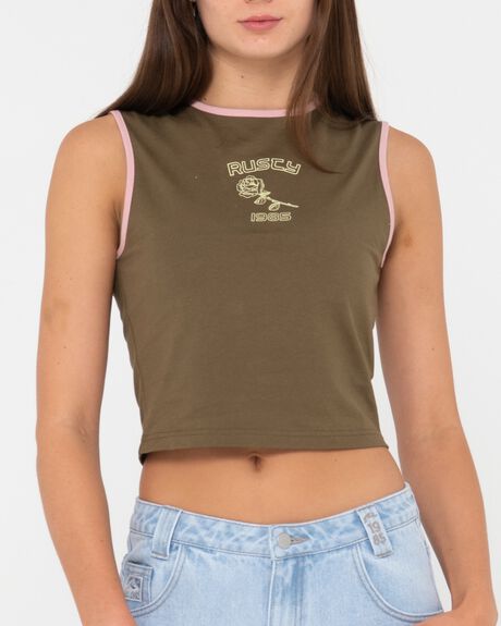 BAY LEAF WOMENS CLOTHING RUSTY T-SHIRTS + SINGLETS - 232-TSL0638-BYF-06