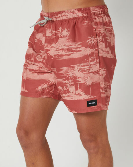 BURNT RED MENS CLOTHING RIP CURL BOARDSHORTS - 03FMBO3147