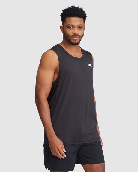 BLACK MENS CLOTHING RVCA SPORTSWEAR - V9031RST-BLK